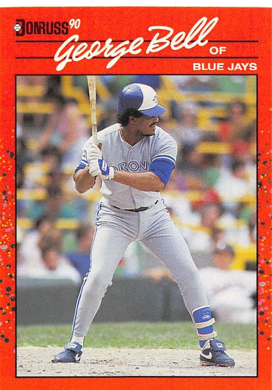 1990 Donruss Baseball  #206 George Bell  Toronto Blue Jays  Image 1