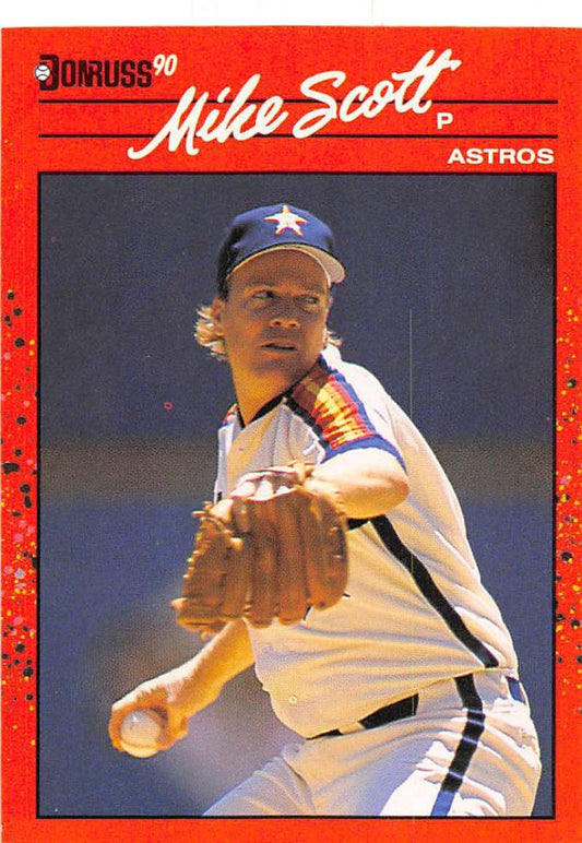 1990 Donruss Baseball  #207 Mike Scott  Houston Astros  Image 1