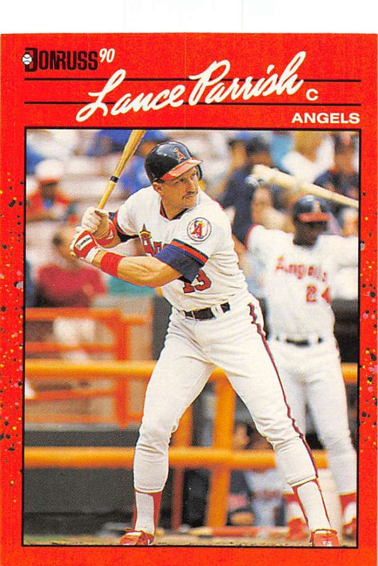1990 Donruss Baseball  #213 Lance Parrish  California Angels  Image 1