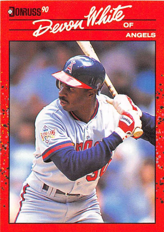 1990 Donruss Baseball  #226 Devon White  California Angels  Image 1