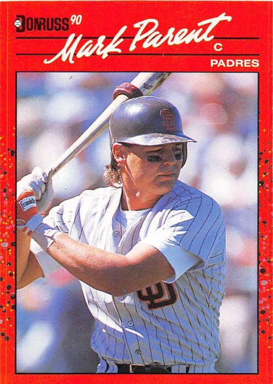 1990 Donruss Baseball  #229 Mark Parent  San Diego Padres  Image 1