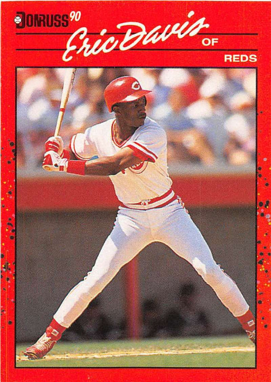 1990 Donruss Baseball  #233 Eric Davis  Cincinnati Reds  Image 1