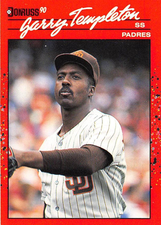 1990 Donruss Baseball  #246 Garry Templeton  San Diego Padres  Image 1