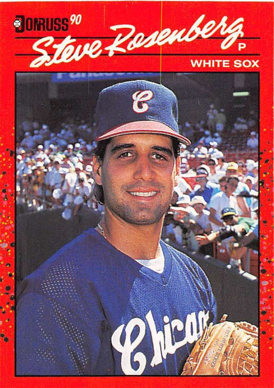 1990 Donruss Baseball  #253 Steve Rosenberg  Chicago White Sox  Image 1
