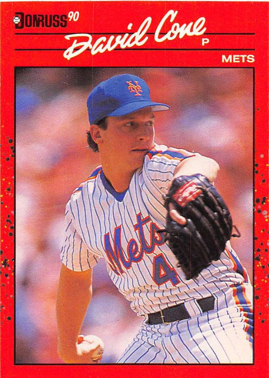 1990 Donruss Baseball  #265 David Cone  New York Mets  Image 1