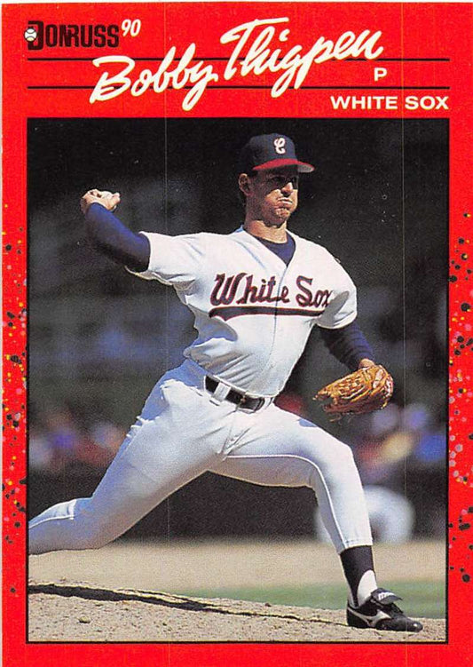 1990 Donruss Baseball  #266 Bobby Thigpen  Chicago White Sox  Image 1