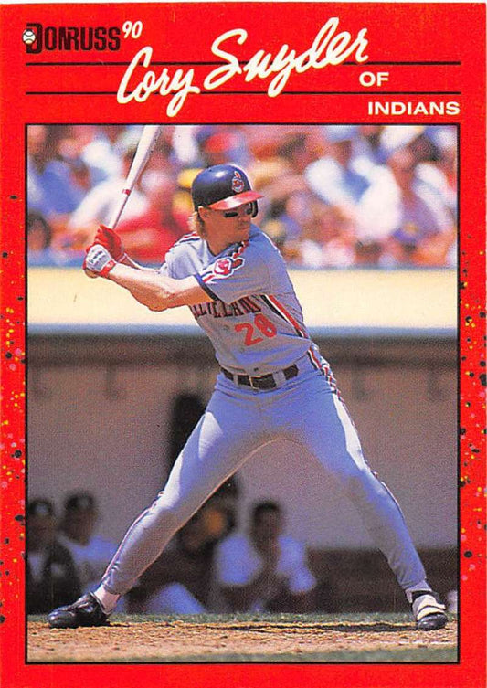 1990 Donruss Baseball  #272 Cory Snyder  Cleveland Indians  Image 1