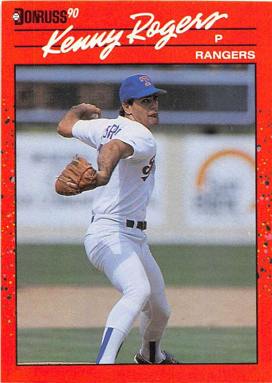1990 Donruss Baseball  #283 Kenny Rogers  Texas Rangers  Image 1