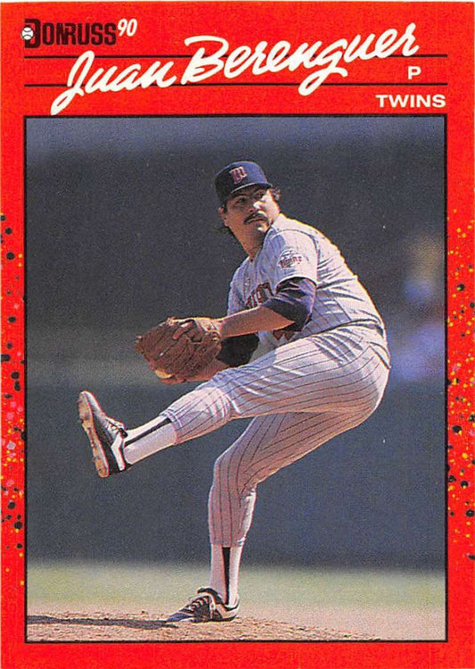 1990 Donruss Baseball  #301 Juan Berenguer  Minnesota Twins  Image 1