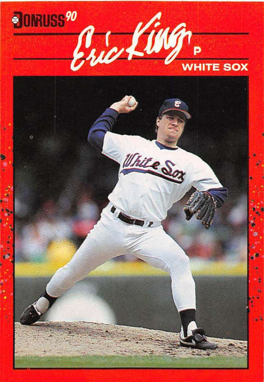 1990 Donruss Baseball  #337 Eric King  Chicago White Sox  Image 1