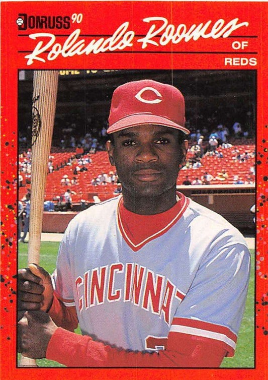 1990 Donruss Baseball  #360 Rolando Roomes  Cincinnati Reds  Image 1