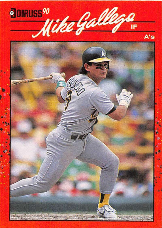 1990 Donruss Baseball  #361 Mike Gallego  Oakland Athletics  Image 1