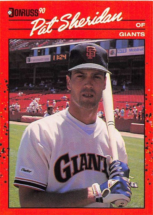 1990 Donruss Baseball  #367 Pat Sheridan  San Francisco Giants  Image 1