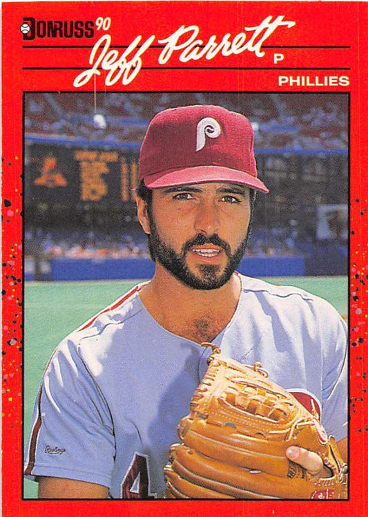 1990 Donruss Baseball  #369 Jeff Parrett  Philadelphia Phillies  Image 1