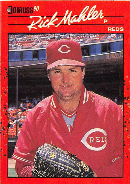 1990 Donruss Baseball  #375 Rick Mahler  Cincinnati Reds  Image 1