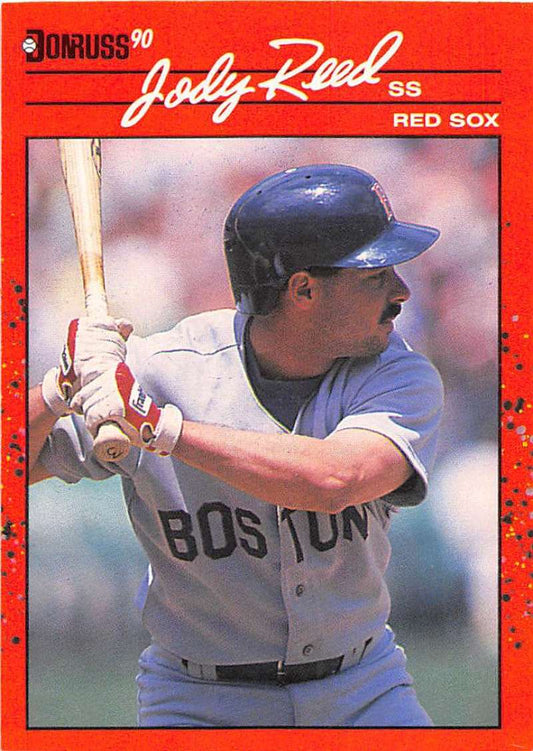 1990 Donruss Baseball  #398 Jody Reed  Boston Red Sox  Image 1