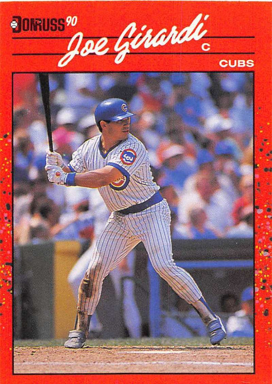 1990 Donruss Baseball  #404 Joe Girardi  Chicago Cubs  Image 1