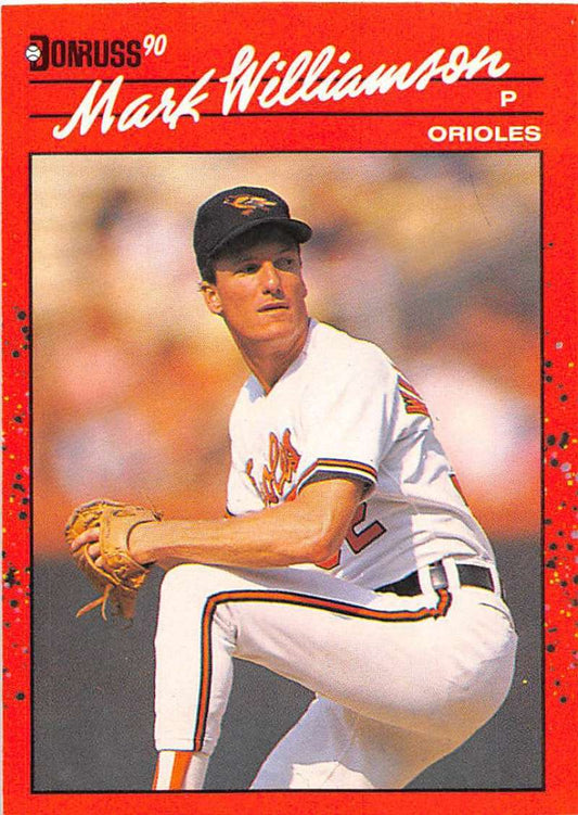 1990 Donruss Baseball  #406 Mark Williamson  Baltimore Orioles  Image 1