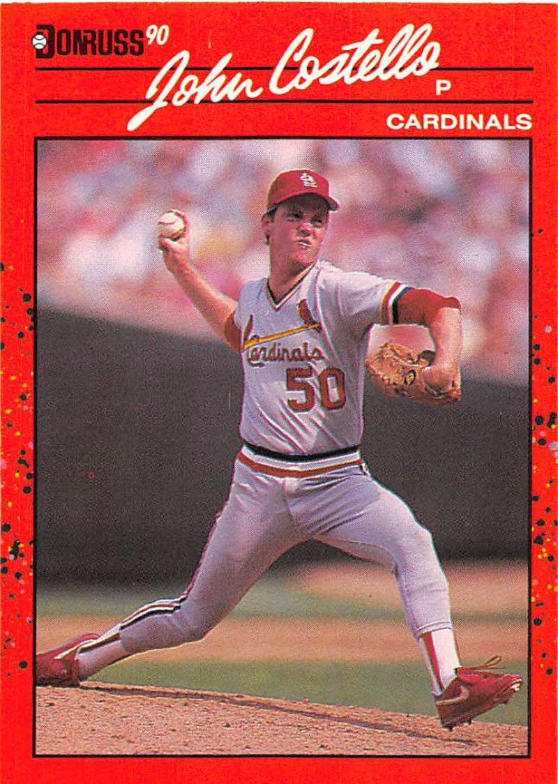 1990 Donruss Baseball  #555 John Costello  St. Louis Cardinals  Image 1