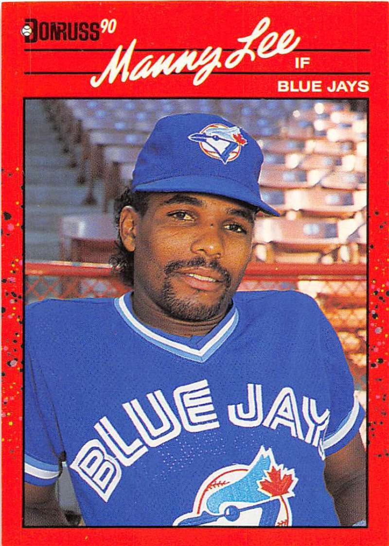 1990 Donruss Baseball 620 Manuel Lee Toronto Blue Jays Hockey Card