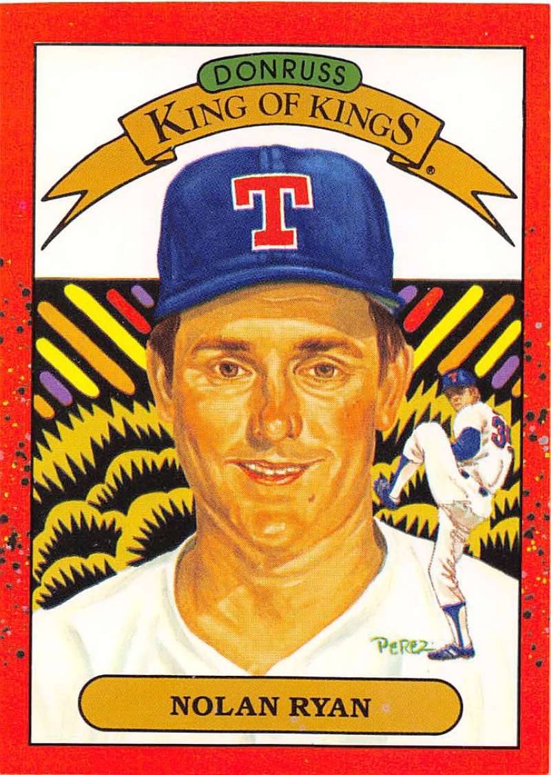 1990 Donruss Baseball  #665 Nolan Ryan  Texas Rangers  Image 1