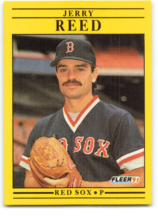 1991 Fleer Baseball #110 Jerry Reed  Boston Red Sox  Image 1