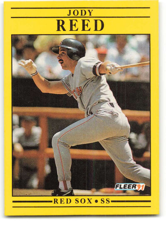 1991 Fleer Baseball #111 Jody Reed  Boston Red Sox  Image 1