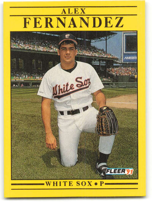 1991 Fleer Baseball #117 Alex Fernandez  Chicago White Sox  Image 1