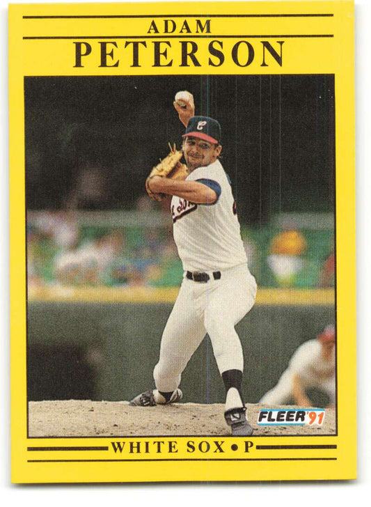 1991 Fleer Baseball #134 Adam Peterson  Chicago White Sox  Image 1