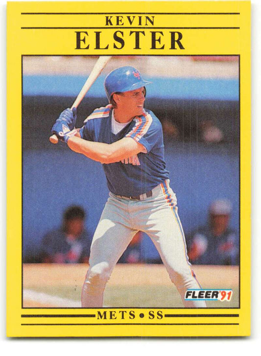 1991 Fleer Baseball #145 Kevin Elster  New York Mets  Image 1