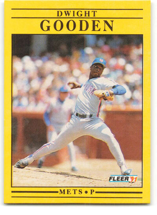 1991 Fleer Baseball #148 Dwight Gooden  New York Mets  Image 1