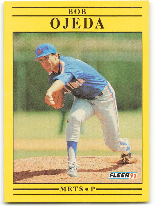 1991 Fleer Baseball #156 Bob Ojeda  New York Mets  Image 1