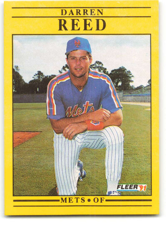 1991 Fleer Baseball #159 Darren Reed  New York Mets  Image 1