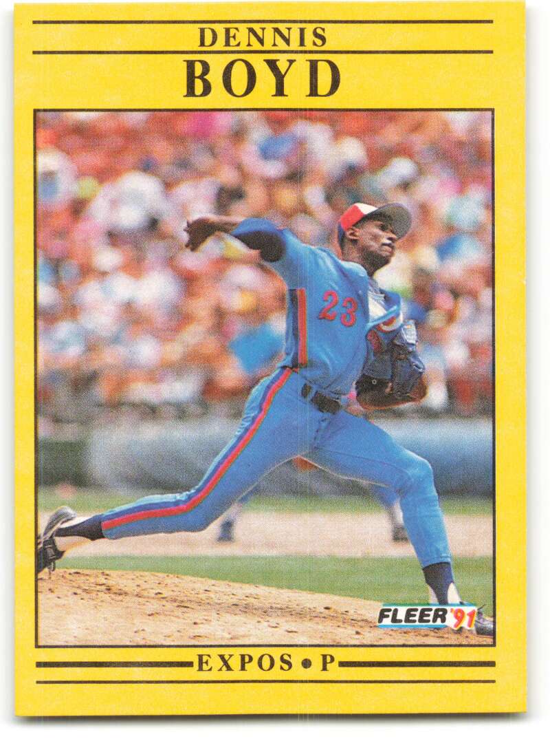 1991 Fleer Baseball #226 Oil Can Boyd  Montreal Expos  Image 1