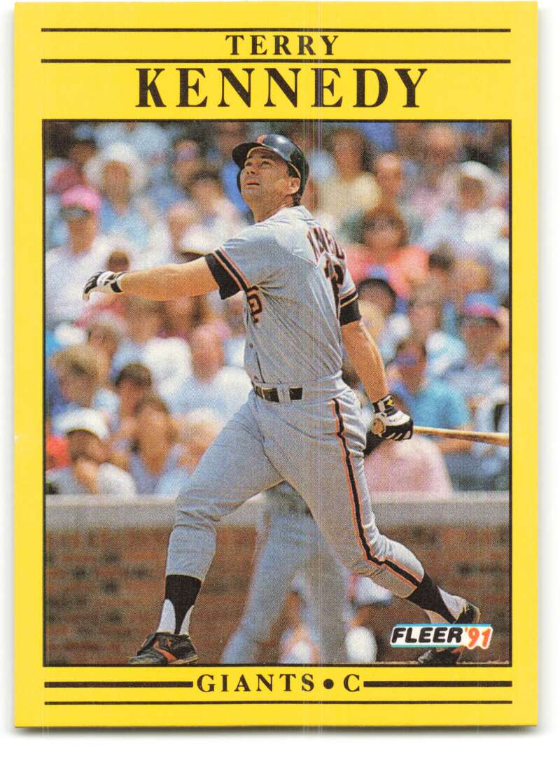 1991 Fleer Baseball #263 Terry Kennedy  San Francisco Giants  Image 1