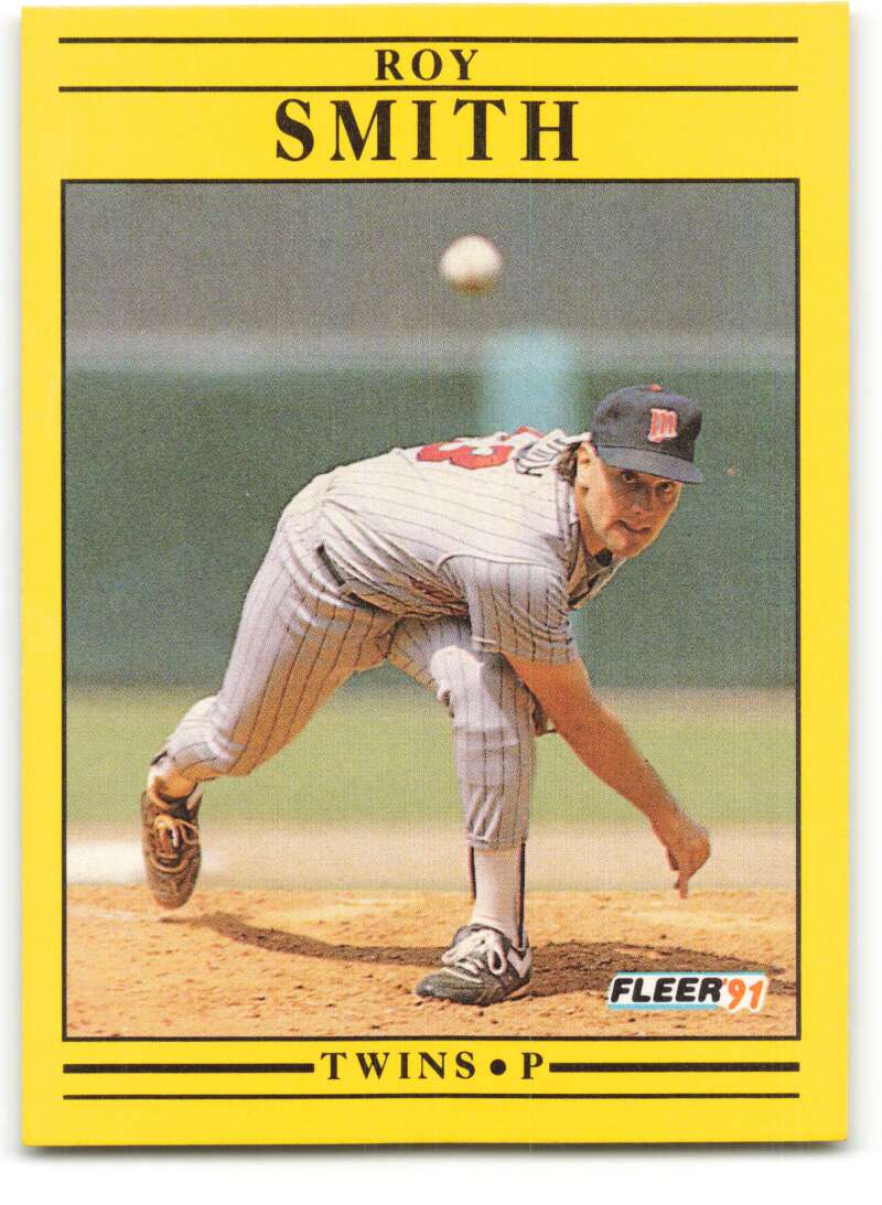 1991 Fleer Baseball #624 Roy Smith  Minnesota Twins  Image 1