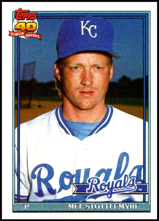 1991 Topps #58 Mel Stottlemyre Jr. Baseball Kansas City Royals  Image 1