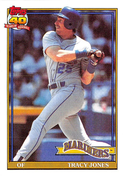 1991 Topps #87 Tracy Jones Baseball Seattle Mariners  Image 1