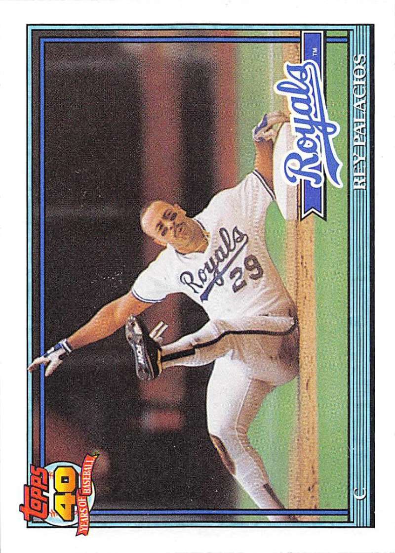 1991 Topps #148 Rey Palacios Baseball Kansas City Royals  Image 1