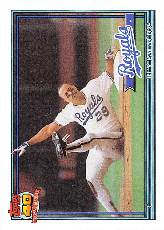 1991 Topps #148 Rey Palacios Baseball Kansas City Royals  Image 1