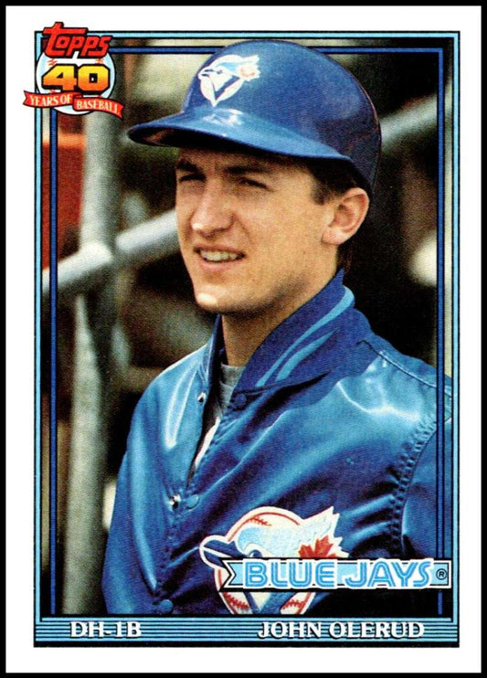 1991 Topps #168 John Olerud Baseball Toronto Blue Jays  Image 1