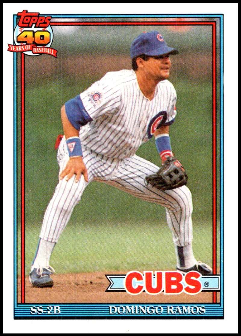 1991 Topps #541 Domingo Ramos Baseball Chicago Cubs  Image 1