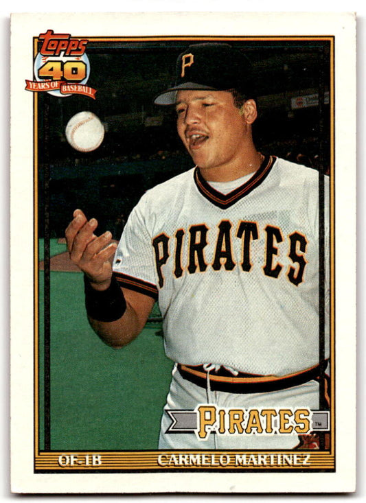 1991 Topps #779 Carmelo Martinez Baseball Pittsburgh Pirates  Image 1