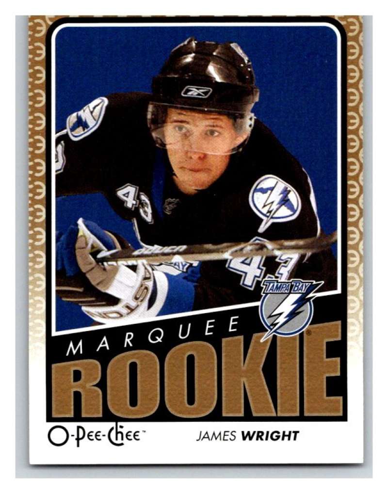2009 O-Pee-Chee #763 James Wright  RC Rookie Tampa Bay Lightning  V94898 Image 1