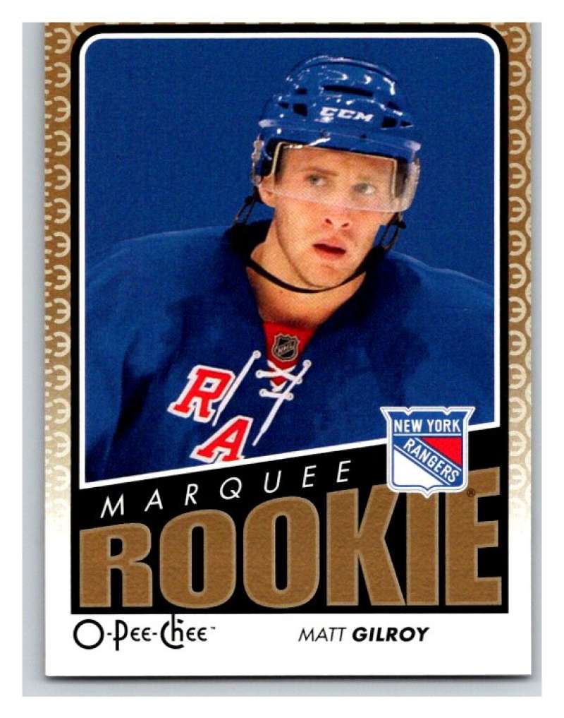 2009 O-Pee-Chee #776 Matt Gilroy  RC Rookie New York Rangers  V94903 Image 1