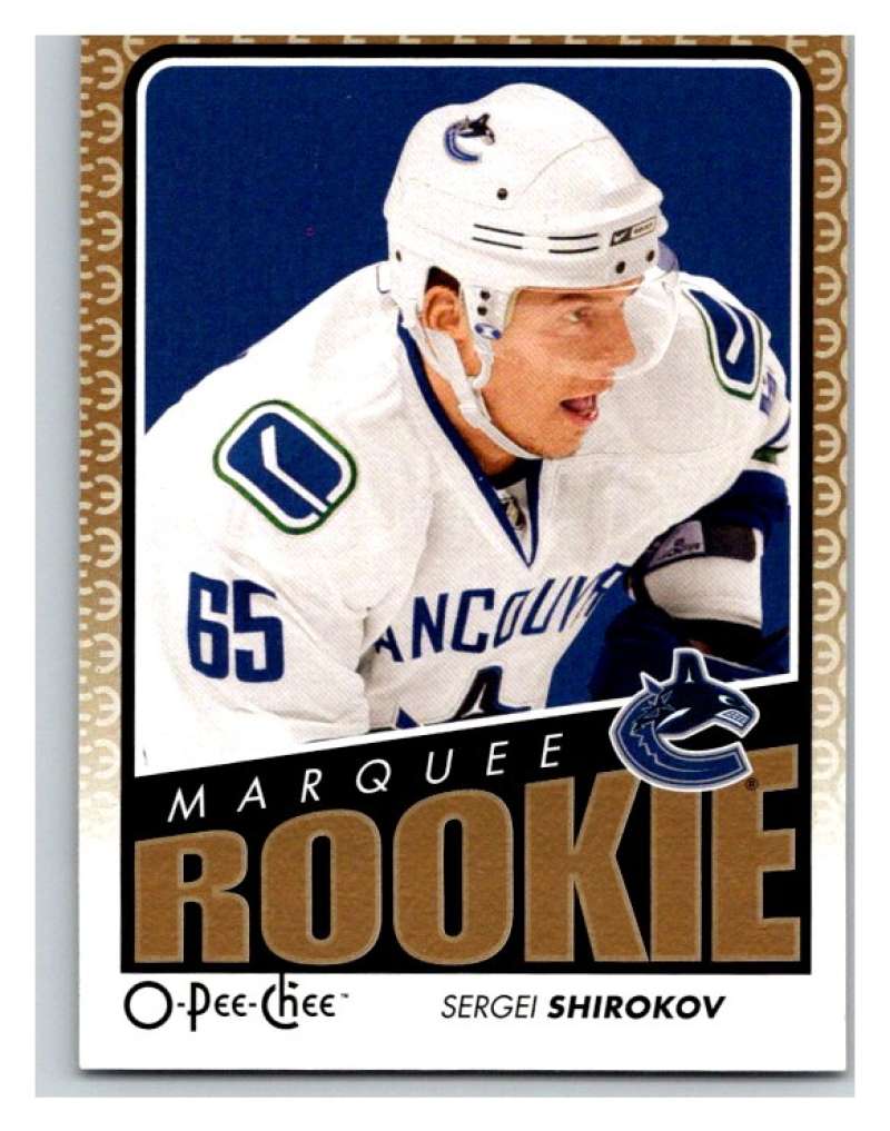 2009 O-Pee-Chee #779 Sergei Shirokov  RC Rookie Vancouver Canucks  V94905 Image 1