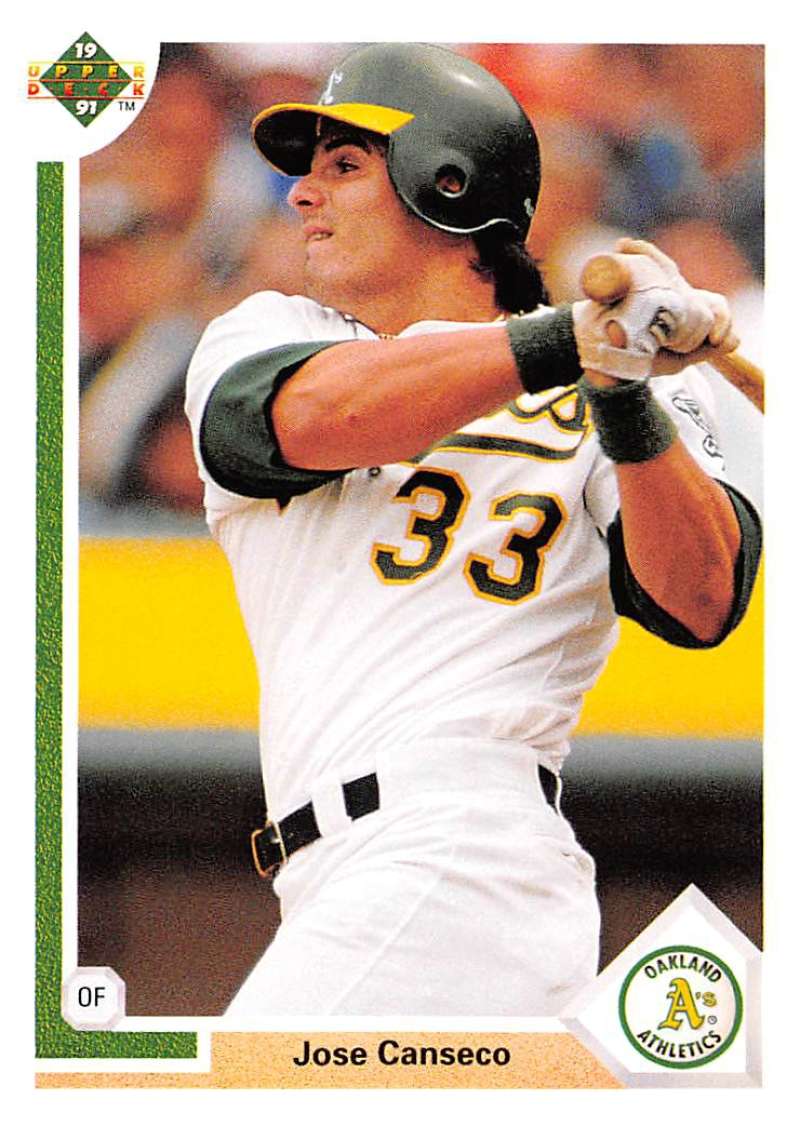 1991 Upper Deck Baseball #155 Jose Canseco  Oakland Athletics  Image 1