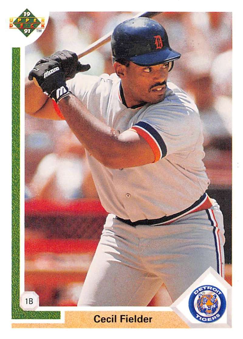 1991 Upper Deck Baseball #244 Cecil Fielder  Detroit Tigers  Image 1