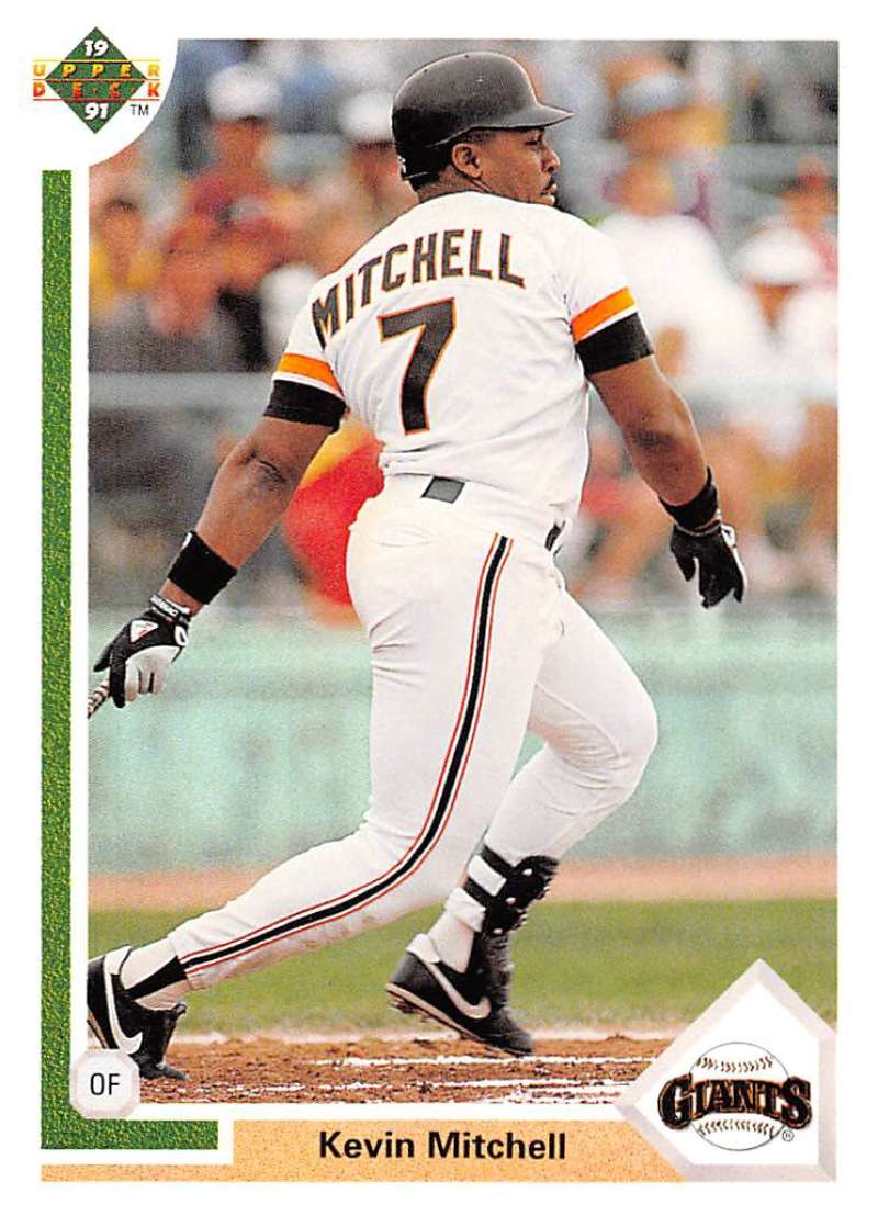 1991 Upper Deck Baseball #247 Kevin Mitchell  San Francisco Giants  Image 1