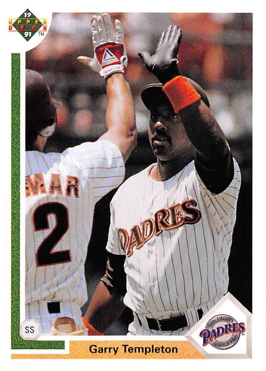 1991 Upper Deck Baseball #295 Garry Templeton  San Diego Padres  Image 1